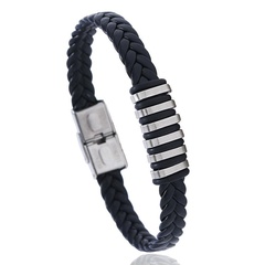 Factory direct titanium steel stainless steel silicone bracelet