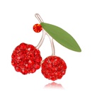 Cute Cartoon Brooch Red Tongtong Oil Dripping Cherry Brooch Pin Fashion Oil Dripping Corsage Female in Stock Wholesalepicture11