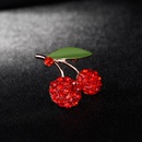 Cute Cartoon Brooch Red Tongtong Oil Dripping Cherry Brooch Pin Fashion Oil Dripping Corsage Female in Stock Wholesalepicture13
