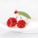 Cute Cartoon Brooch Red Tongtong Oil Dripping Cherry Brooch Pin Fashion Oil Dripping Corsage Female in Stock Wholesalepicture14