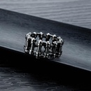 Moda cadena de bicicleta anillo de acero de titanio anillo de cadena de locomotora de acero inoxidablepicture16