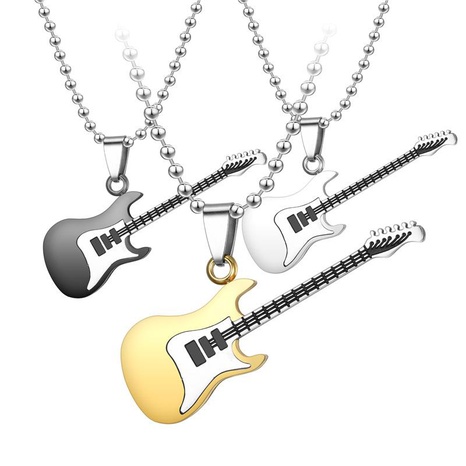 Intercolor guitarra colgante pareja colgante collar's discount tags