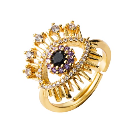 European and American micro-set zircon punk alloy ring NHLN155943's discount tags