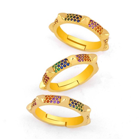 Fashion inlaid zircon ring nail ring female's discount tags