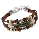 New believe leather bracelet men and women leather braceletpicture7