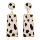 New fashion creative suede leopard geometric long earrings simple earringspicture7