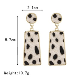 New fashion creative suede leopard geometric long earrings simple earringspicture8
