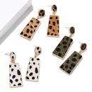 New fashion creative suede leopard geometric long earrings simple earringspicture9