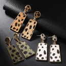 New fashion creative suede leopard geometric long earrings simple earringspicture10