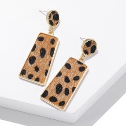 New fashion creative suede leopard geometric long earrings simple earringspicture11