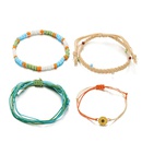 Wax rope weave sun flower bracelet set NHGY156922picture2