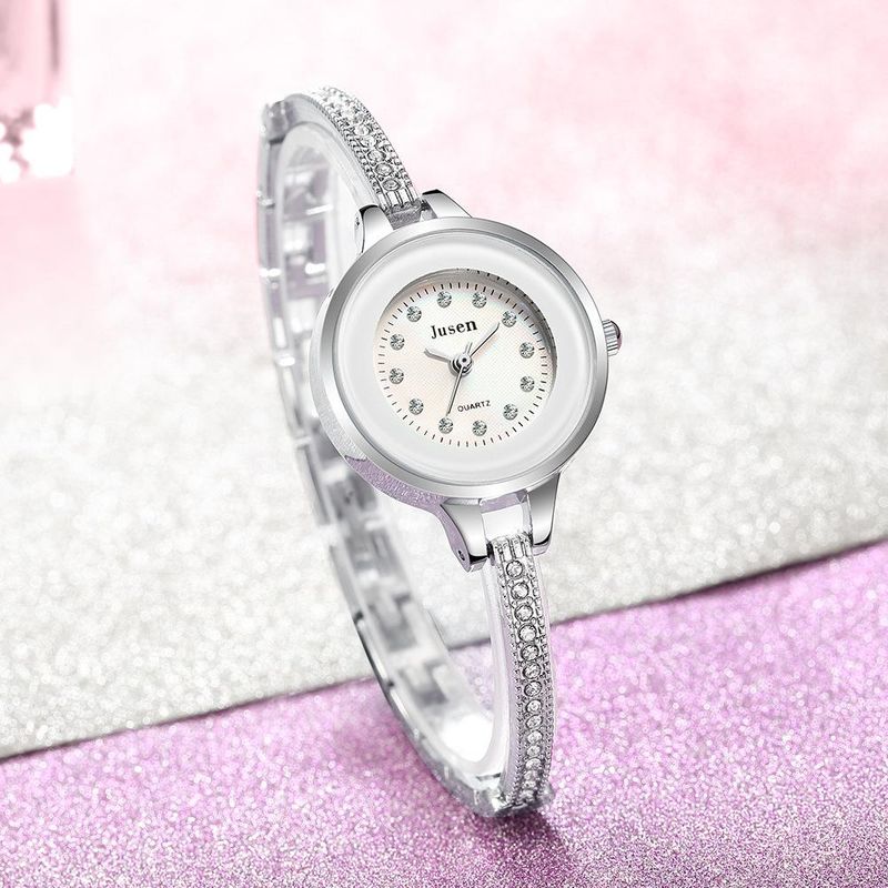 Jusen Jusen Trend Diamant Mdchen Armband Uhr Mode Studenten Uhr einfache kleine und vielseitige Damen uhr