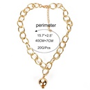 Exaggerated thick chain short sweater chain female simple metal ball clavicle chainpicture14
