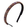 Korean version of the imported headband women39s color rhinestones super flash simple temperament wild Europe and the United States party alloy headband hair accessoriespicture14