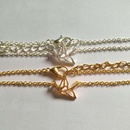 Jewelry hollow paper crane bracelet goldplated silver cute origami pigeon bird bracelet anklet wholesalepicture29