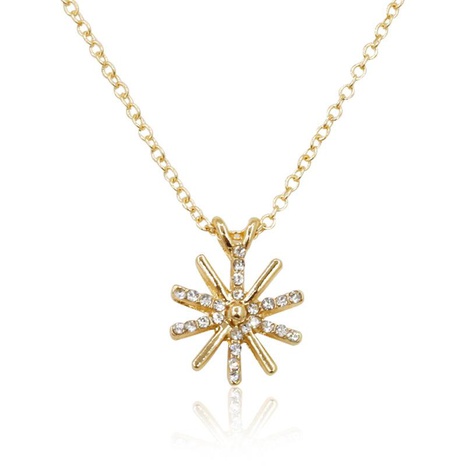 Fashion Diamond Sun Flower Necklace Jewelry Chain Accessories Wholesale's discount tags