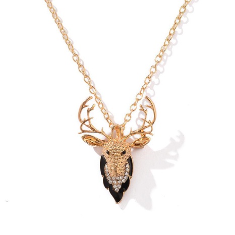 Ms. Christmas Elk Diamond brooch necklace dual-use alloy plating color new jewelry wholesale fashion's discount tags