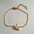 Jewelry hollow paper crane bracelet goldplated silver cute origami pigeon bird bracelet anklet wholesalepicture33