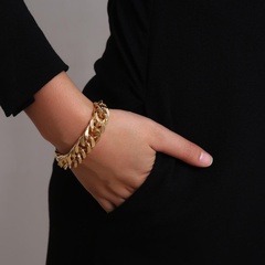 Jewelry retro simple chain jewelry female exaggerated thick chain geometry punk bracelet