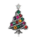 Moda dama rbol de navidad broche aleacin diamante rhinestone broche accesorios Navidad brochepicture11