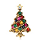 Moda dama rbol de navidad broche aleacin diamante rhinestone broche accesorios Navidad brochepicture10