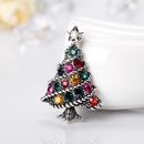 Moda dama rbol de navidad broche aleacin diamante rhinestone broche accesorios Navidad brochepicture13