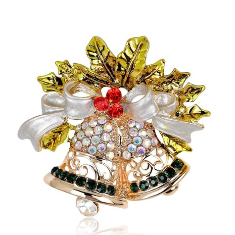 Christmas wild jewelry hot sale bow bell brooch brooch wholesale's discount tags