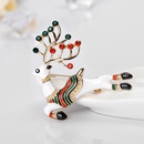 Animal jewelry wholesale fashion cartoon cute Christmas deer brooch alloy drop oil brooch women wholesalepicture13