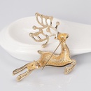Animal jewelry wholesale fashion cartoon cute Christmas deer brooch alloy drop oil brooch women wholesalepicture15