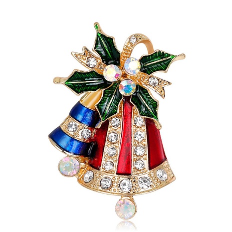 Hot fashion Christmas series brooch cute bell boutonniere's discount tags