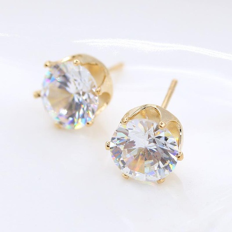 Fashion crown crystal zircon earrings's discount tags