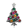 Moda dama rbol de navidad broche aleacin diamante rhinestone broche accesorios Navidad brochepicture15