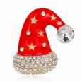 Collar de Navidad Joyas Moda Dibujos animados Lindo Sombrero de Navidad Broche Aleacin Gota Ramillete de aceitepicture18