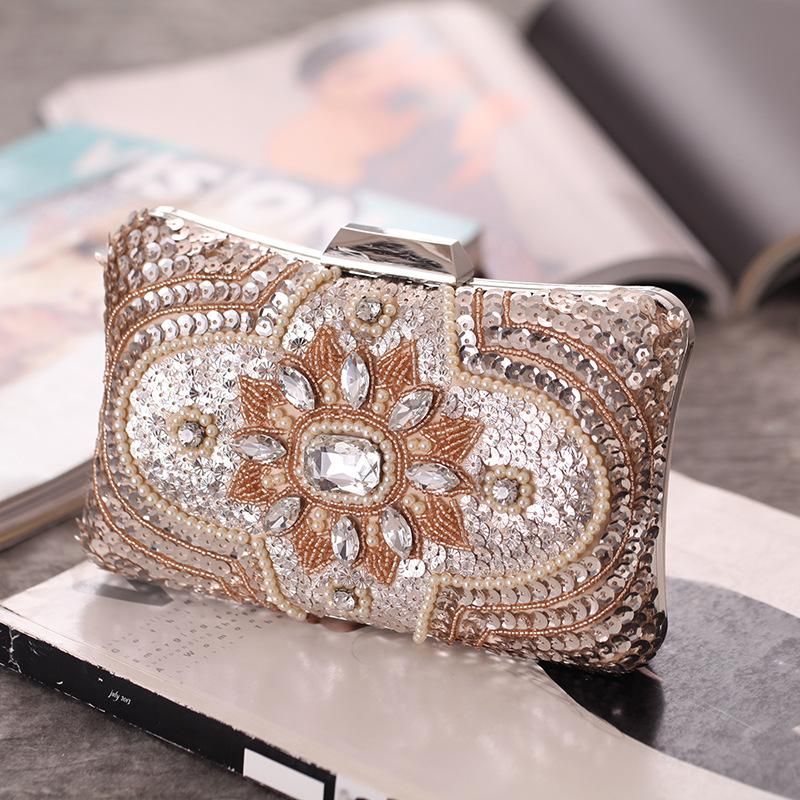 Spring new package evening banquet bag womens hand dress bag NHYG174713