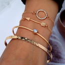 Europe and the United States trend wild simple circle arrow accessories fourpiece combination bracelet braceletpicture3