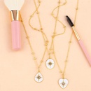 Necklace geometric drop necklace necklace sweater chain microset diamond star pendant necklace wholesales fashionpicture13