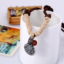 Wholesale fashion jewelry vintage cowhide necklace mens leather necklace wholesalepicture11
