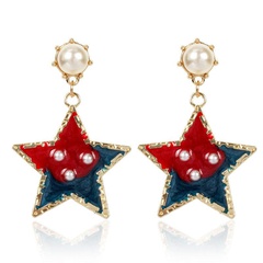 Personalized simple five-pointed star earrings earrings women
