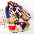 Scarf women spring and autumn cotton and linen feel colorful tropical plants long wild shawlpicture17