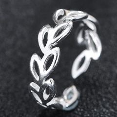 Fashion sweet OL hollow branches and leaves personalized open ring