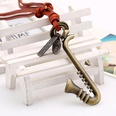 Vintage cowhide rope alloy musical instrument cowhide necklace sweater chain long money chain fashion wild jewelrypicture12