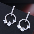 10761 exquisite Korean female earrings Korean fashion sweet OL inlaid zircon personality earringspicture3