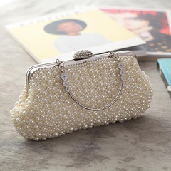 women bag new handmade pearl bag fashion evening banquet handle clutch