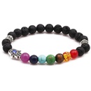 8mm volcanic stone palm eye bracelet beaded colorful chakra energy colorful agate braceletpicture18