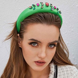 New Headband Thick Sponge Baroque Hair Accessories Fashion Smooth Satin Highgrade Glass Drill NHMD175877picture20