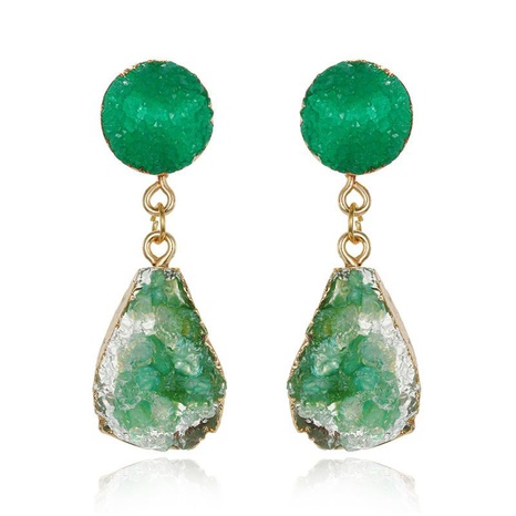 Jewelry new retro irregular gravel earrings unique resin earrings's discount tags