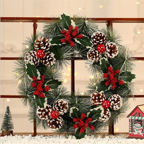 New Christmas decorations pine cones hotel shopping mall decorations door hanging high-grade pine needle ornaments's discount tags