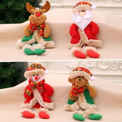 Weihnachts dekoration Weihnachten mit Bein anhänger Weihnachts geschenk kleine Stoff Weihnachts baum anhänger kleine Puppe