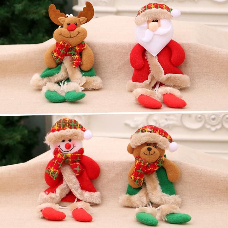 Weihnachts dekoration Weihnachten mit Bein anhnger Weihnachts geschenk kleine Stoff Weihnachts baum anhnger kleine Puppe