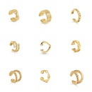 Popular earrings Ctype alloy pierced ear clips fashion simple earringspicture1